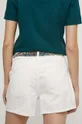 Szorty damskie jeansowe kolor biały Materiał zasadniczy: 100 % Bawełna, Inne materiały: 100 % Poliester