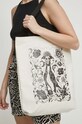 Torba bawełniana Tattoo Art by Katarzyna Załęska - Alanama Starflame, kolor beżowy mieści A4 beżowy RS23.TCDA50