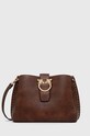 Torebka damska ze skóry ekologicznej kolor brązowy aplikacja brązowy RS23.TOD608