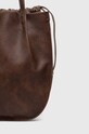 Akcesoria Torebka damska ze skóry ekologicznej kolor brązowy RS23.TOD614 brązowy