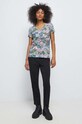 T-shirt bawełniany damski z nadrukiem kolor multicolor RS23.TSD014 multicolor RS23