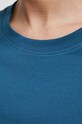 T-shirt bawełniany damski gładki z domieszką elastanu kolor turkusowy RS23.TSD020 turkusowy