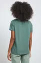 T-shirt damski gładki kolor zielony <p>95 % Bawełna, 5 % Elastan</p>