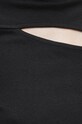 T-shirt damski prążkowany kolor czarny RS23.TSD040 czarny