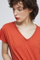 T-shirt bawełniany damski gładki kolor czerwony czerwony RS23.TSD070
