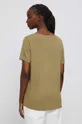 T-shirt damski gładki kolor zielony 100 % Wiskoza