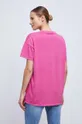 T-shirt bawełniany damski z kolekcji WOŚP x Medicine kolor różowy 100 % Bawełna