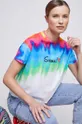 T-shirt bawełniany damski z kolekcji WOŚP x Medicine kolor multicolor Damski