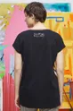T-shirt bawełniany damski Eviva L'arte kolor czarny 100 % Bawełna