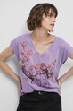 T-shirt bawełniany damski Medicine Artists kolor fioletowy fioletowy RS23.TSD454