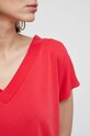 T-shirt damski gładki kolor czerwony RS23.TSD511 czerwony