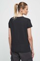 Odzież T-shirt bawełniany damski z nadrukiem z domieszką elastanu kolor czarny RS23.TSD864 czarny