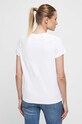 Odzież T-shirt bawełniany damski z nadrukiem z domieszką elastanu kolor biały RS23.TSD868 biały