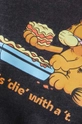 T-shirt bawełniany damski Garfield kolor szary