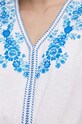 T-shirt bawełniany damski Medicine x Fajans Włocławek kolor biały RS23.TSDA05