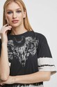 Medicine t-shirt bawełniany czarny RS23.TSDA54