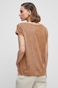 Odzież T-shirt bawełniany damski z nadrukiem kolor brązowy RS23.TSDB15 brązowy
