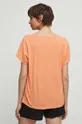 T-shirt bawełniany damski z nadrukiem kolor pomarańczowy 100 % Bawełna