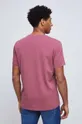 Tričko pánske z hladkej látky ružová farba  95 % Bavlna, 5 % Elastan