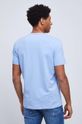 T-shirt męski gładki kolor niebieski 95 % Bawełna, 5 % Elastan