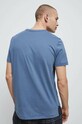 Odzież T-shirt bawełniany męski gładki kolor niebieski RS23.TSM034 niebieski