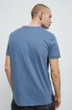 T-shirt bawełniany męski gładki kolor niebieski 100 % Bawełna