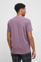 T-shirt męski gładki kolor fioletowy 95 % Bawełna, 5 % Elastan