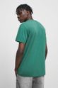 T-shirt męski gładki kolor zielony 95 % Bawełna, 5 % Elastan