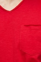 T-shirt bawełniany męski gładki kolor czerwony RS23.TSM090 czerwony