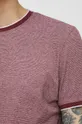 Bavlnené tričko pánske bordová farba Pánsky
