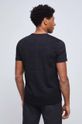 T-shirt bawełniany męski z nadrukiem kolor czarny 100 % Bawełna