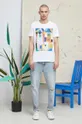T-shirt bawełniany męski Eviva L'arte kolor biały biały
