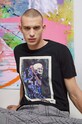 Bavlnené tričko pánske Eviva L'arte čierna farba čierna RS23.TSM264