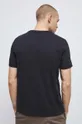 T-shirt bawełniany z nadrukiem kolor czarny 100 % Bawełna