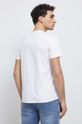 T-shirt bawełniany męski by Michalina Tańska kolor biały 100 % Bawełna