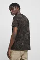 T-shirt bawełniany męski wzorzysty kolor czarny 100 % Bawełna