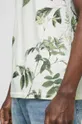 T-shirt bawełniany męski z nadrukiem kolor beżowy Męski