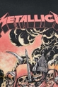 Bavlnené tričko pánske Metallica čierna farba Pánsky