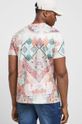 T-shirt bawełniany męski wzorzysty kolor multicolor 100 % Bawełna