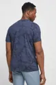 Bavlnené tričko pánske so vzorom tmavomodrá farba  100 % Bavlna