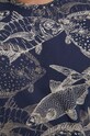 T-shirt bawełniany męski wzorzysty kolor granatowy RS23.TSM800