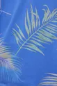 T-shirt bawełniany męski wzorzysty z domieszką elastanu kolor niebieski Męski