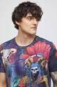T-shirt bawełniany męski wzorzysty kolor multicolor multicolor RS23.TSM920