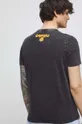 T-shirt bawełniany męski Garfield kolor czarny 100 % Bawełna