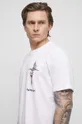 T-shirt bawełniany męski Tattoo Art by Natalia Osipa - Czornaja Ink, kolor biały Męski