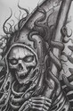 T-shirt bawełniany męski Tattoo Art by Maciej Puchała - Piekłowstąpienie, kolor szary RS23.TSMA52 szary