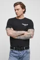 T-shirt bawełniany męski Tattoo Art by Natalia Osipa - Czornaja Ink, kolor czarny czarny