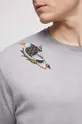 T-shirt bawełniany męski Tattoo Art by Marcin Małczyk, kolor szary Męski