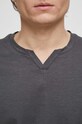 T-shirt bawełniany męski gładki kolor szary RS23.TSMB03 szary