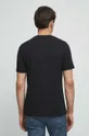 T-shirt bawełniany męski z nadrukiem z domieszką elastanu kolor czarny 95 % Bawełna, 5 % Elastan